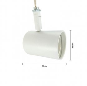 Cabezal Móvil Blanco para Lámpara LED GU10 5,5x7cm