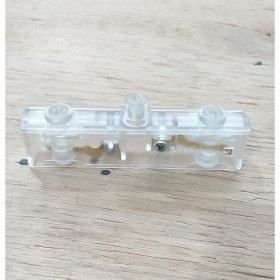 Adaptador Transparente para Rieles de Aluminio