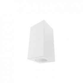 Aplique MÓNACO Exterior Bidireccional para 2 Lámparas Blanco GU10 182x95x95mm