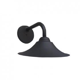 Aplique BERLÍN de Pared Negro Ø22cm Rosca E27