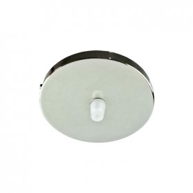 Base Aplique para Lámpara Colgante Cromado Ø10.5cm (Incluye tuerca prensacable)