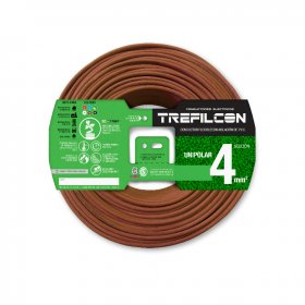 Cable Unipolar 1x4,00mm TREF Marrón x1m