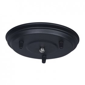 Base para Colgante de 3 Luces Negro con Prensacables S/Cable