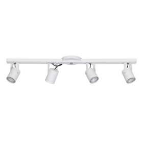 Cabezales Móviles Blanco para Aplicar 70x12,5cm para 4 Lámparas GU10