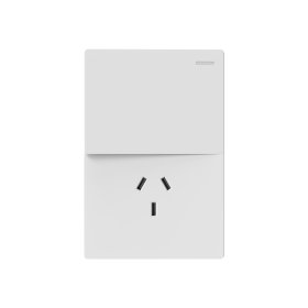 Tecla y Tomacorriente de 1 Canal, 10A Máx. AC 250V, Blanco