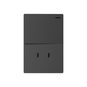 Tecla y 2 USB-C de 30W, 1 Canal 2 Vías 10A Máx. AC 250V, Gris