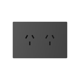Tomacorriente Doble 10A Máx. AC 250V, Gris