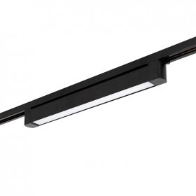 Luminaria Lineal LED con Rotación Negro 20W Blanco Cálido 3000K Luminaria Lineal LED con Rotación Negro 20W Blanco Cálido 3000K
