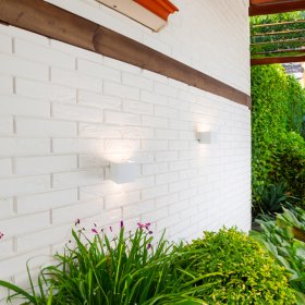 Aplique LED 12W Bidireccional Exterior Blanco Neutro. Aluminio Aplique LED 12W Bidireccional Exterior Blanco Neutro. Aluminio