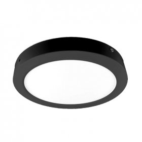 Panel LED Redondo Negro 30cm 24W 1920lm Blanco Neutro Sobrepuesto Panel LED Redondo Negro 30cm 24W 1920lm Blanco Neutro Sobrepuesto