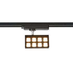 Luminaria Lineal LED para Riel tipo Rejilla Negro 20W Blanco Cálido Luminaria Lineal LED para Riel tipo Rejilla Negro 20W Blanco Cálido