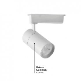 Lámpara LED Track Light de 6x13.5cm 20W 1800lm Blanco Cálido 220V Lámpara LED Track Light de 6x13.5cm 20W 1800lm Blanco Cálido 220V