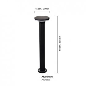Tower LED 7W de Piso para Exterior 60cm de alto Blanco Neutro Tower LED 7W de Piso para Exterior 60cm de alto Blanco Neutro