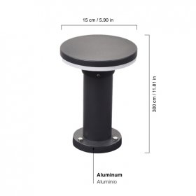 Tower LED 7W de Piso para Exterior 30cm de alto Blanco Neutro Tower LED 7W de Piso para Exterior 30cm de alto Blanco Neutro