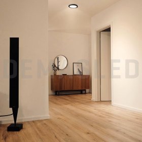 Panel LED Redondo Negro 30cm 24W 1920lm Blanco Cálido Sobrepuesto Panel LED Redondo Negro 30cm 24W 1920lm Blanco Cálido Sobrepuesto