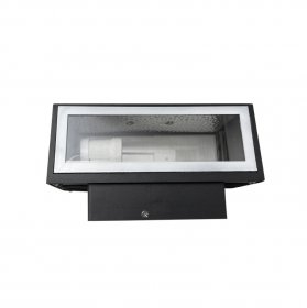Luminaria exteriores bidireccional. IP44.85-265v. 1xE27. negro. 220X90X80mm Luminaria exteriores bidireccional. IP44.85-265v. 1xE27. negro. 220X90X80mm