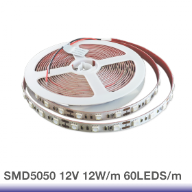 Tira  LED UV SMD5050 12V 12W/m Ultravioleta 90lm/m 60 LEDs/m, 5m
