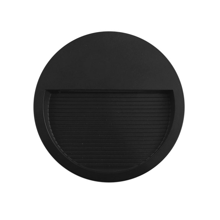 Aplique LED Exterior de Pared Redondo 12cm 6W IP65 Blanco Neutro 220V Negro