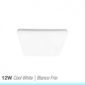Panel LED cuadrado AJUSTABLE de 12x12cm 12W 1020lm Frío, Empotrar