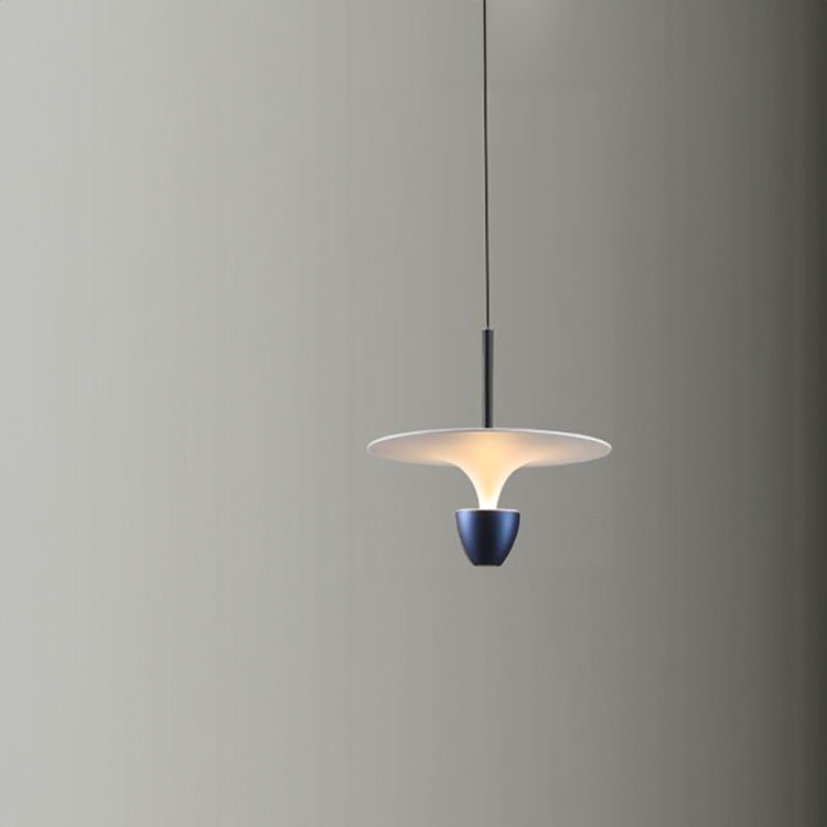 Lámpara Colgante Azul Diámetro 400x300mm Blanco Cálido 3000K