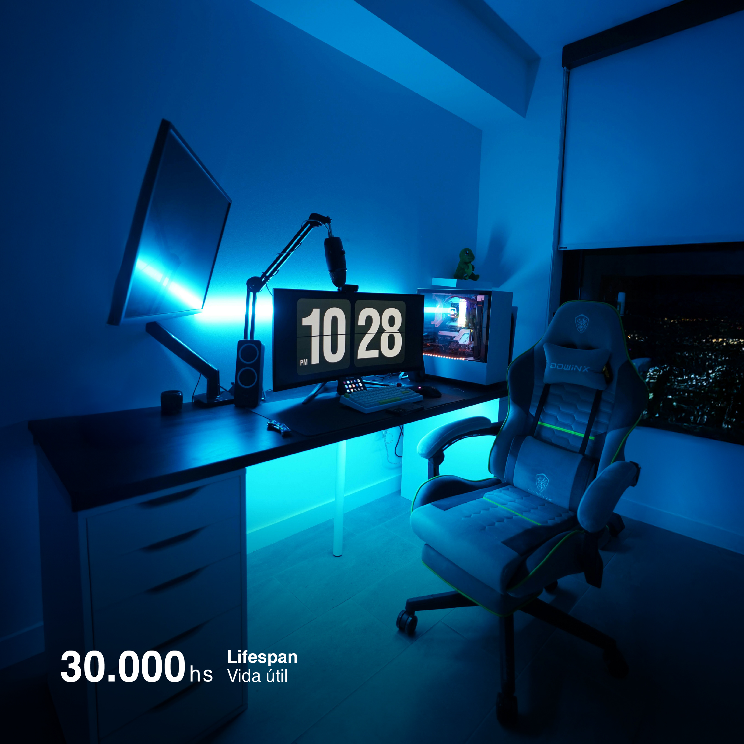 Tira LED SMD5050 24V 12W/m, RGB 720lm/m 60 LEDs/m, 5m