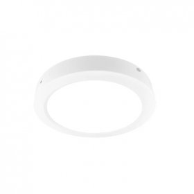 Plafón LED redondo blanco de 22.2cm, 18W 1440lm Neutro, de aplicar