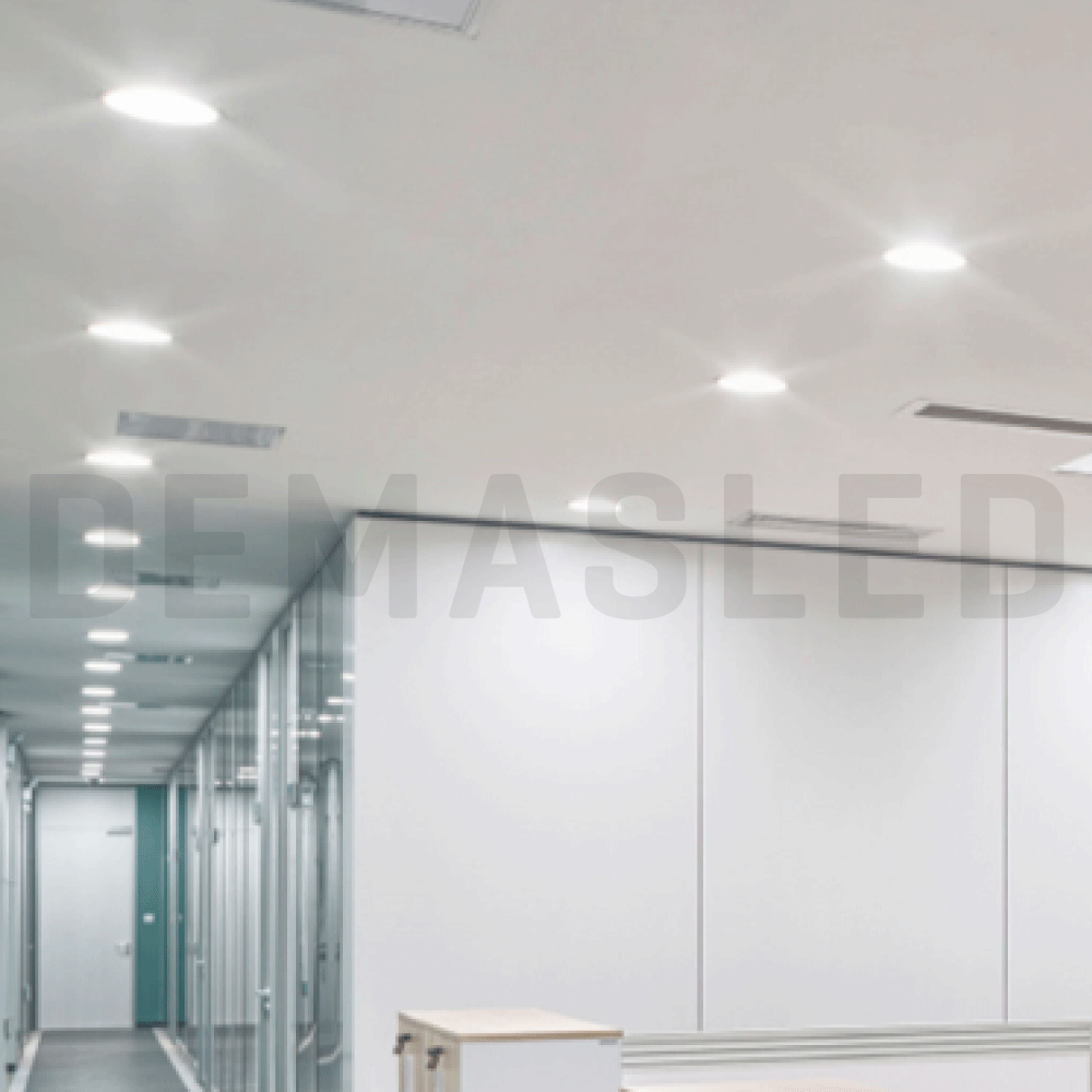 Panel LED redondo AJUSTABLE de 17cm, 18W 1620lm Frío, Empotrar