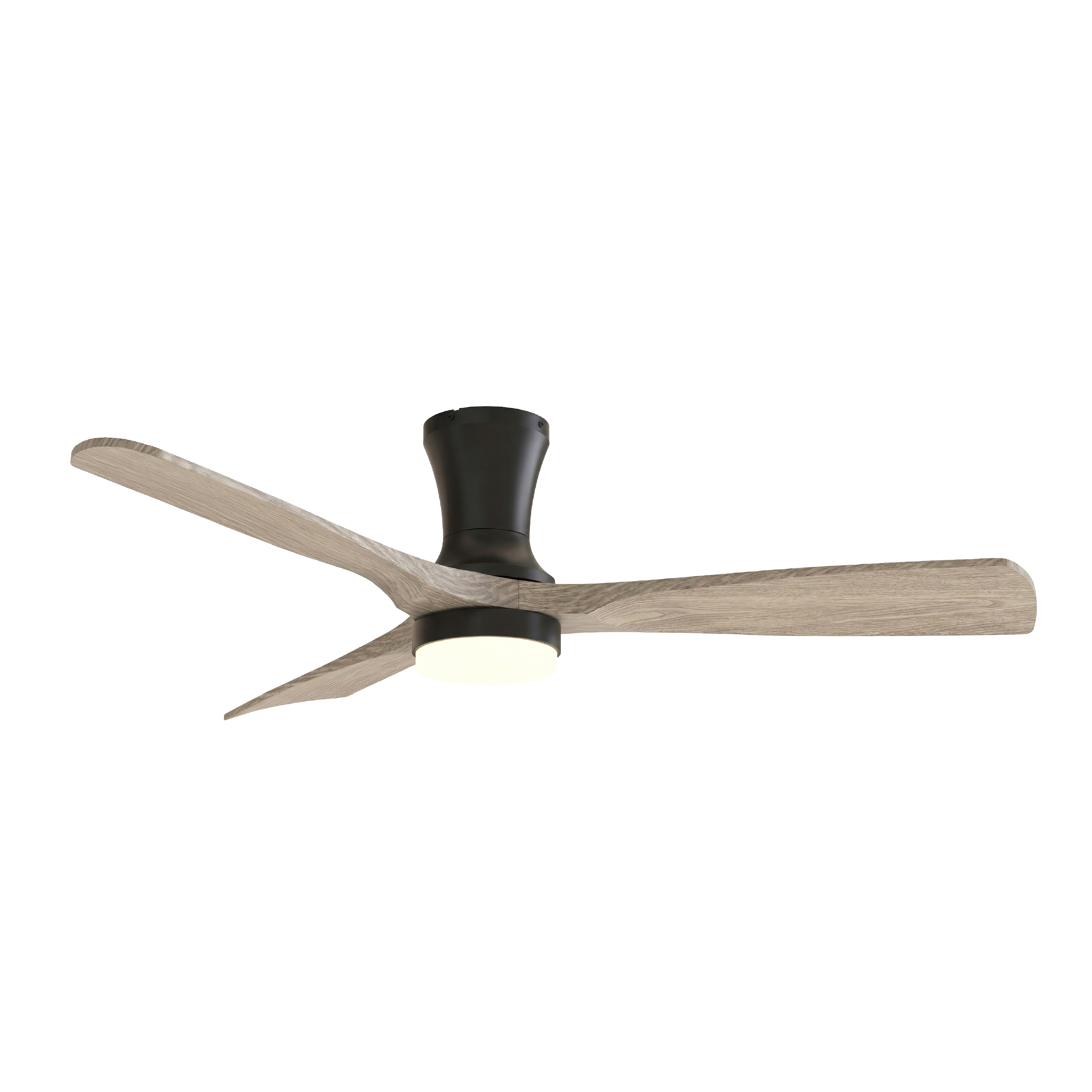 Ventilador Smart de Techo con Luz LED CCT 1300x300mm Madera Oscura 22W con Control Remoto Bluetooth 