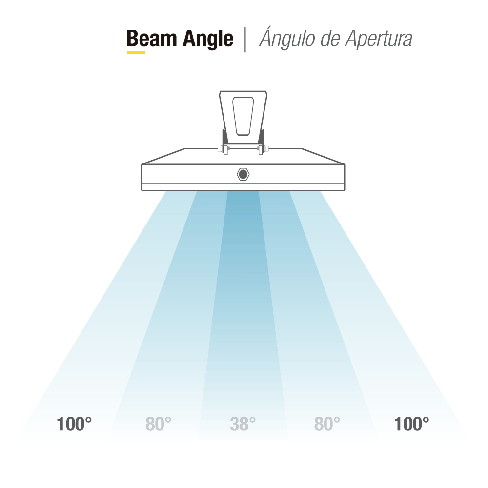 Proyector LED para Exteriores, 100W 8500lm Blanco Frio 6500K 220V