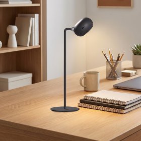 Lámpara de Mesa LED Magnética Negro 3W Mix Recargable 1800mAh