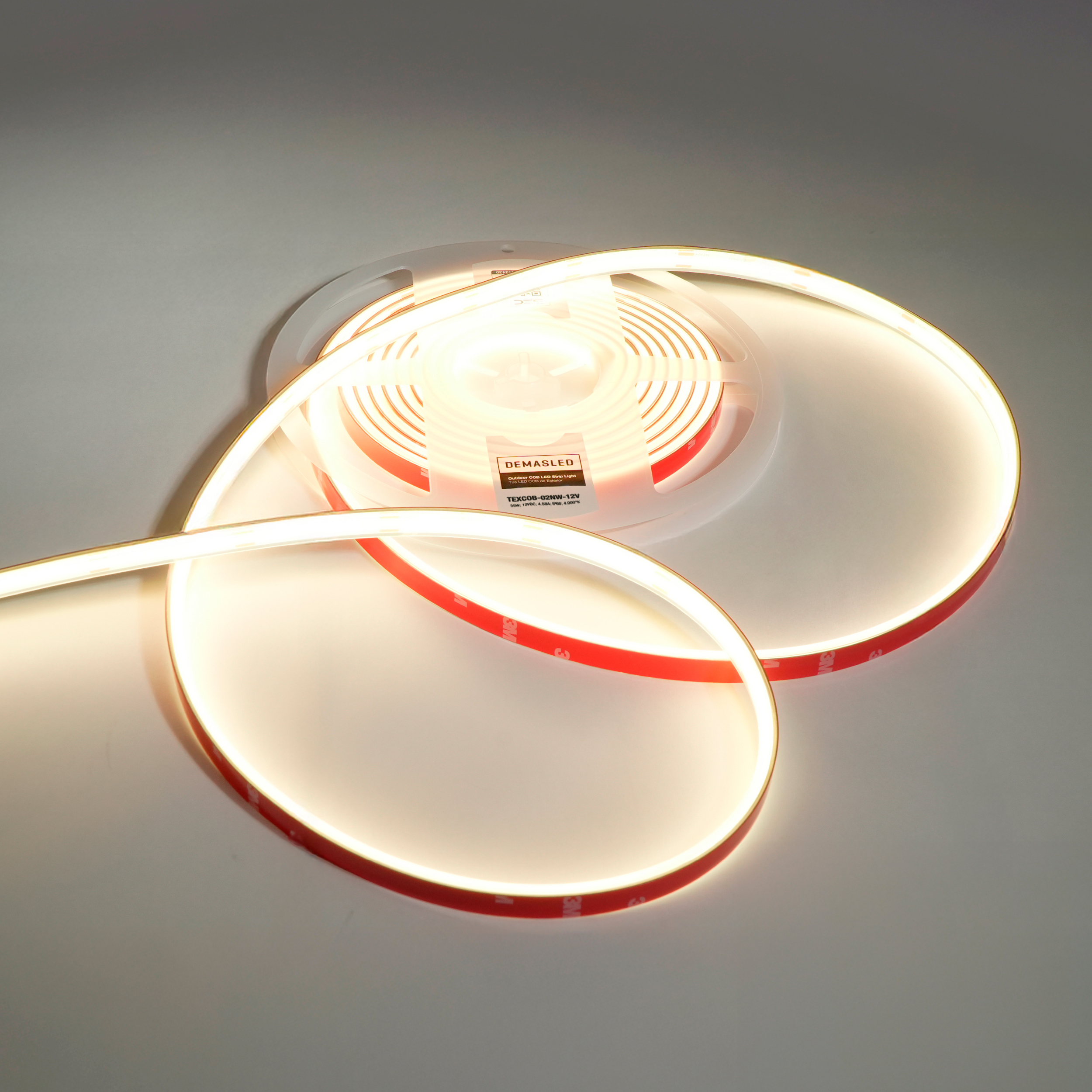 Tira LED COB 12V 11W/m Blanco Neutro 4000ºK 1012lm/m 10mm IP68, 5m