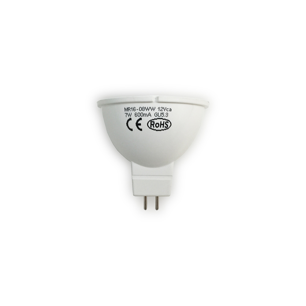 Bombilla MR16 7W Blanco Cálido 3000°K