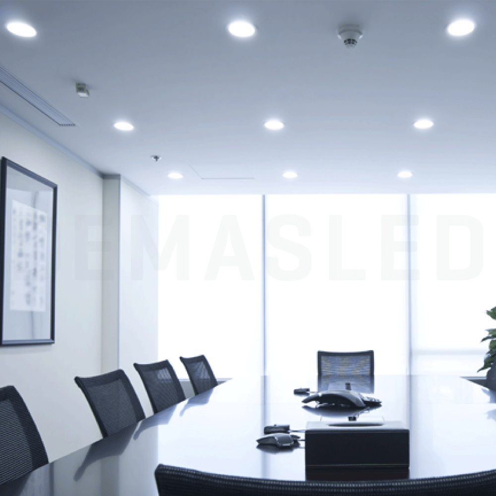 Panel LED redondo AJUSTABLE de 12cm, 12W 1020lm Frío, Empotrar