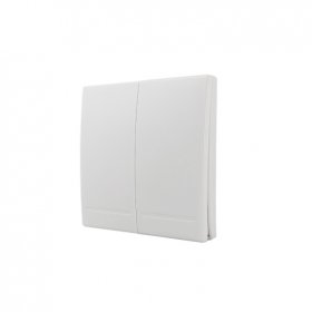 Tecla inalámbrica  RF, 2 Efectos Smart House, Blanco
