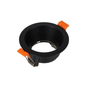 Spot Negro Fijo sin soporte para lámpara GU10 ø90mm