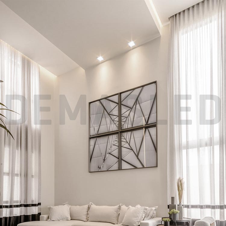 Panel LED cuadrado blanco 22.3x22.3cm 18W 1440lm Neutro empotrar