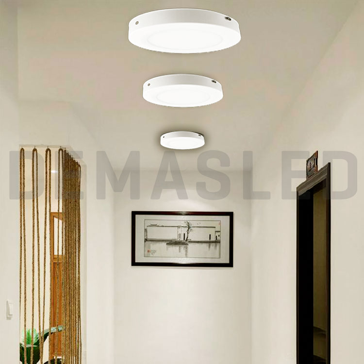 Plafón LED redondo blanco de 30cm, 24W 1920lm Neutro, de aplicar