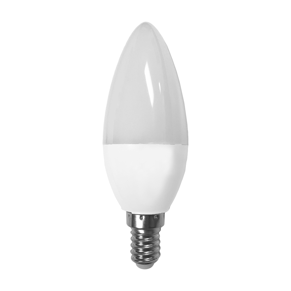 Bombilla E14 C37 vela 6W Blanco neutro