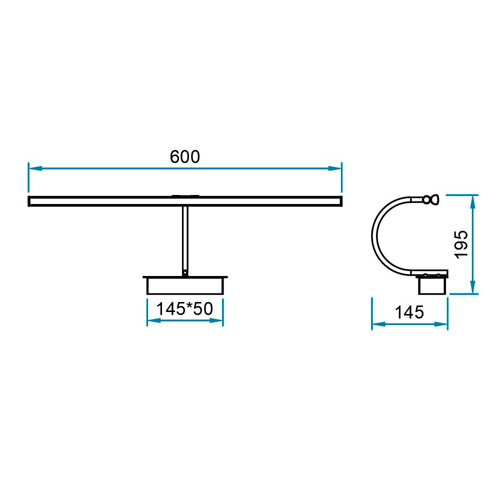 Aplique Paracuru 12W 3000K cuero