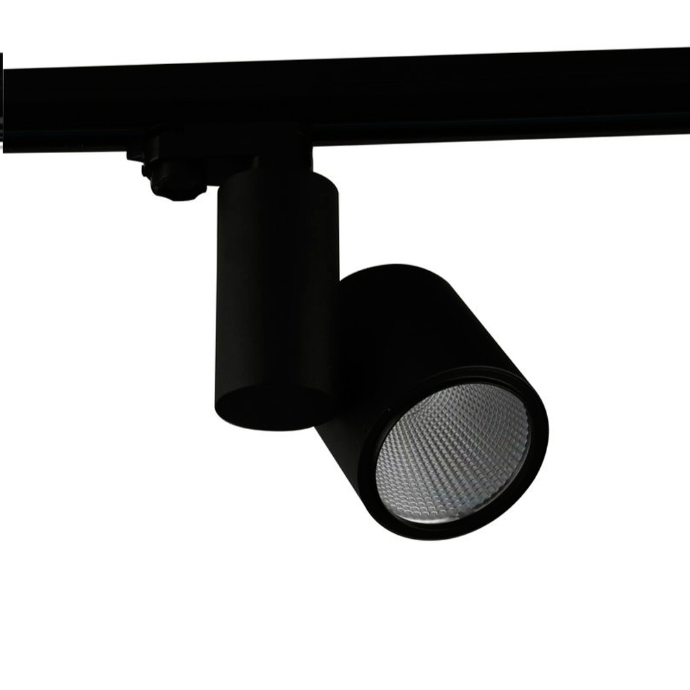 Foco carril trifásico 35W 38º negro mate 3000K
