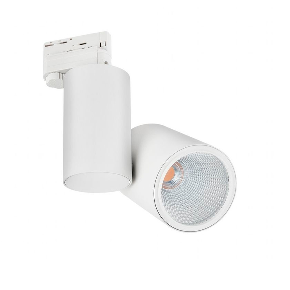 Foco carril trifásico 35W 38º blanco mate 3000K