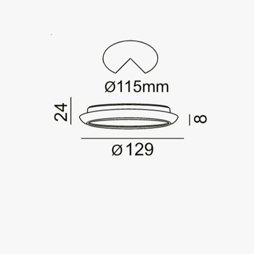 Downlight dorado 11W 4000K