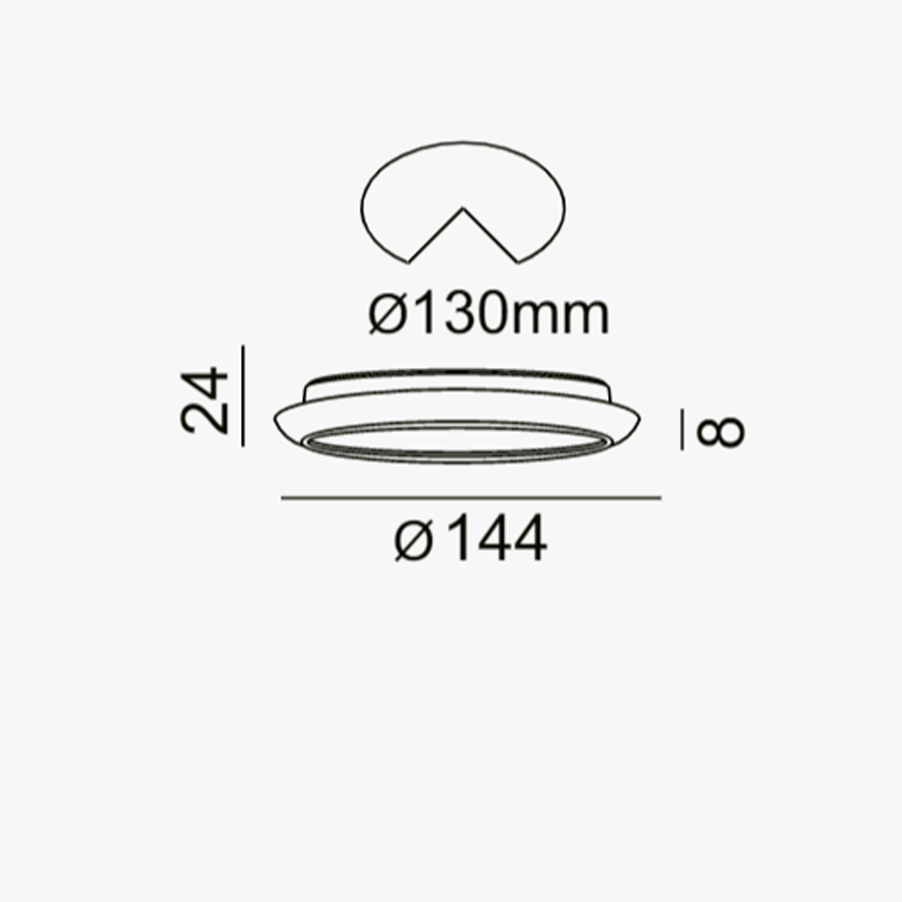 Downlight cromado 15W 4000K