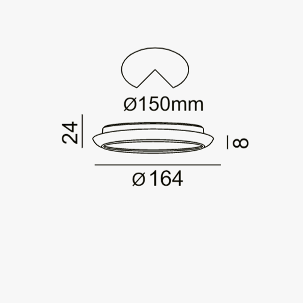 Downlight cromado 18W 4000K
