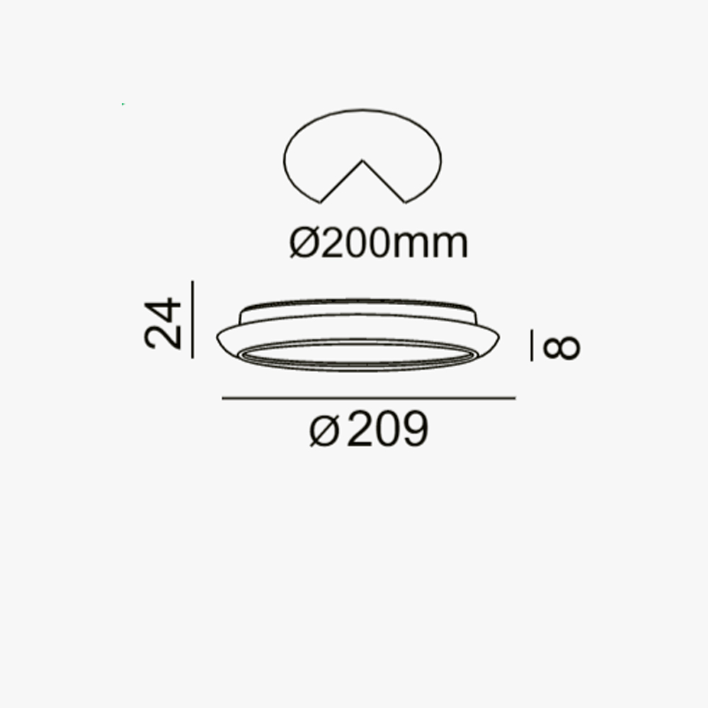 Downlight cromado 23W 4000K
