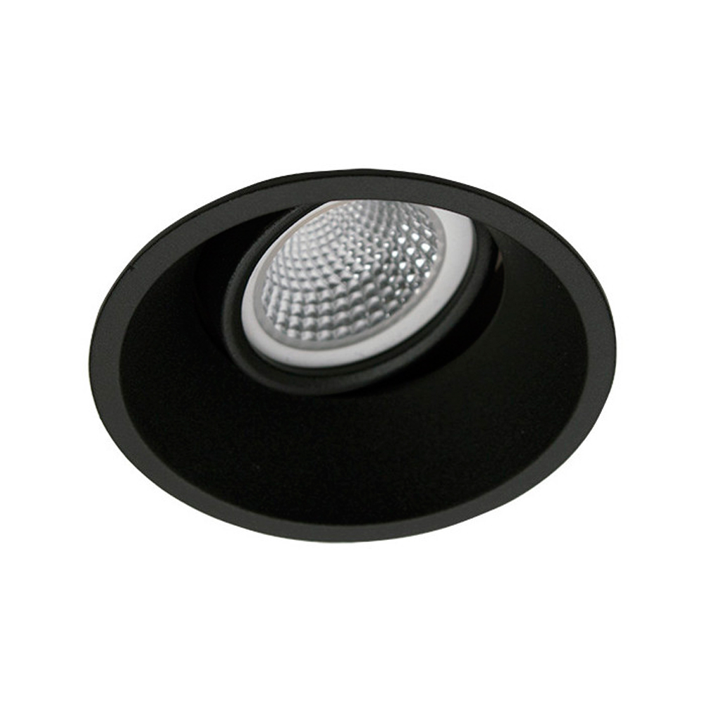 Aro empotrable orientable negro mate