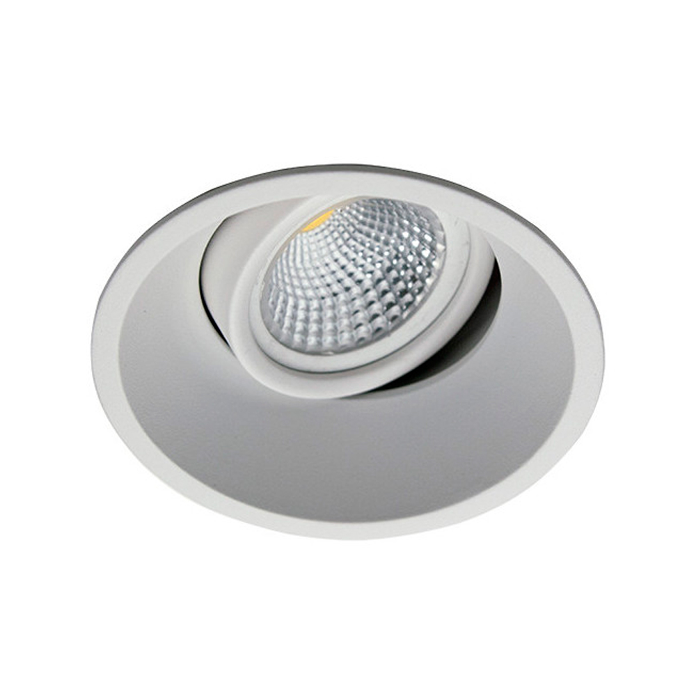 Aro empotrable orientable blanco mate