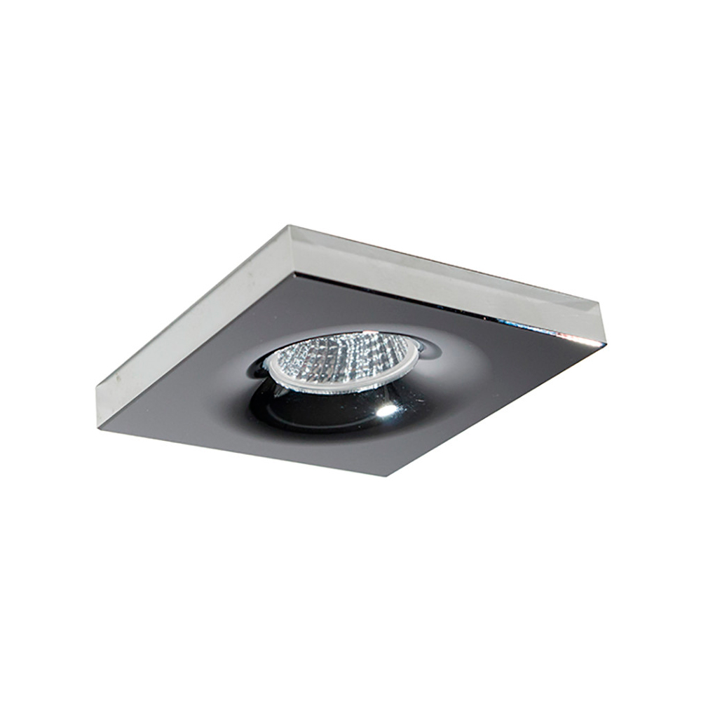 Aro fijo cuadrado cromado 98x98mm