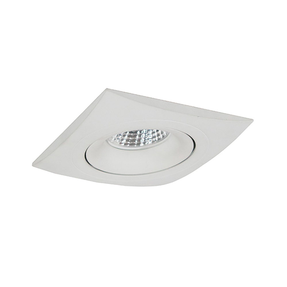 Aro cuadrado orientable blanco mate 98x98mm