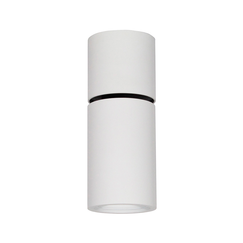 Cilindro orientable blanco mate altura 158mm sin bombilla.